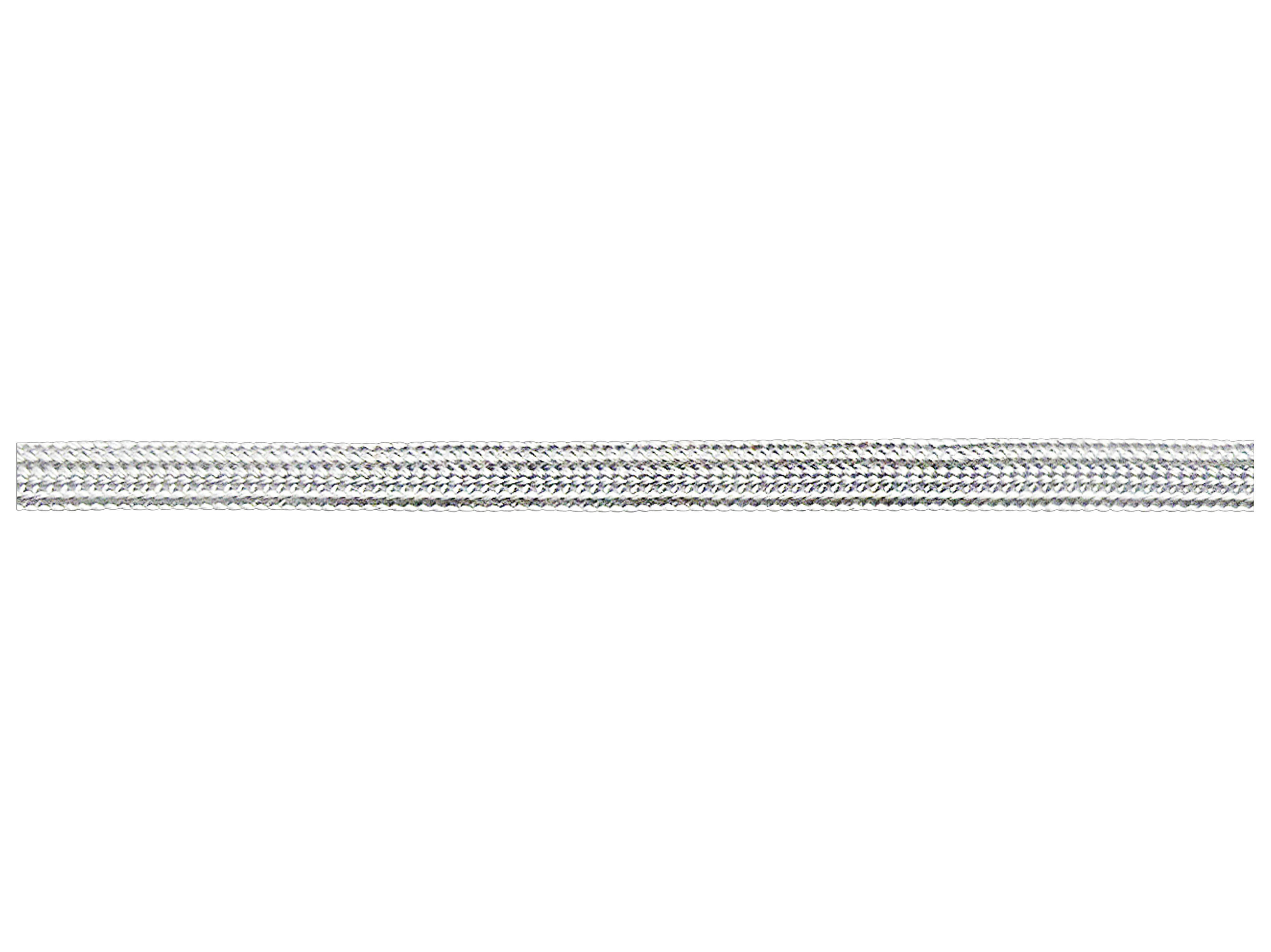 Nastro piatto in seta d'arte bianca 3 mm Nastro piatto in seta d'arte bianca 3 mm