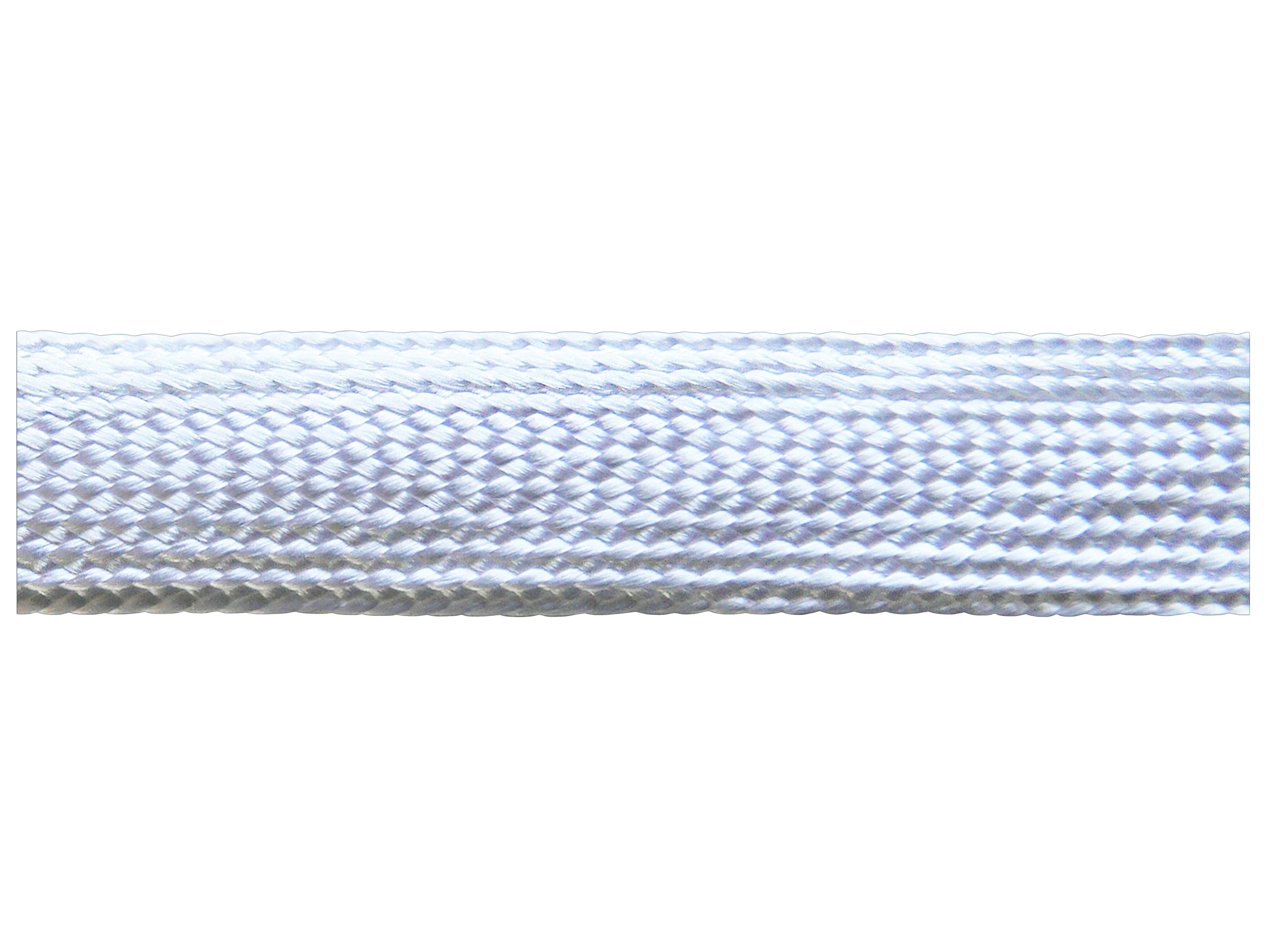 Hohllitze Kunstseide bianco puro 12 mm Hohllitze Kunstseide bianco puro 12 mm