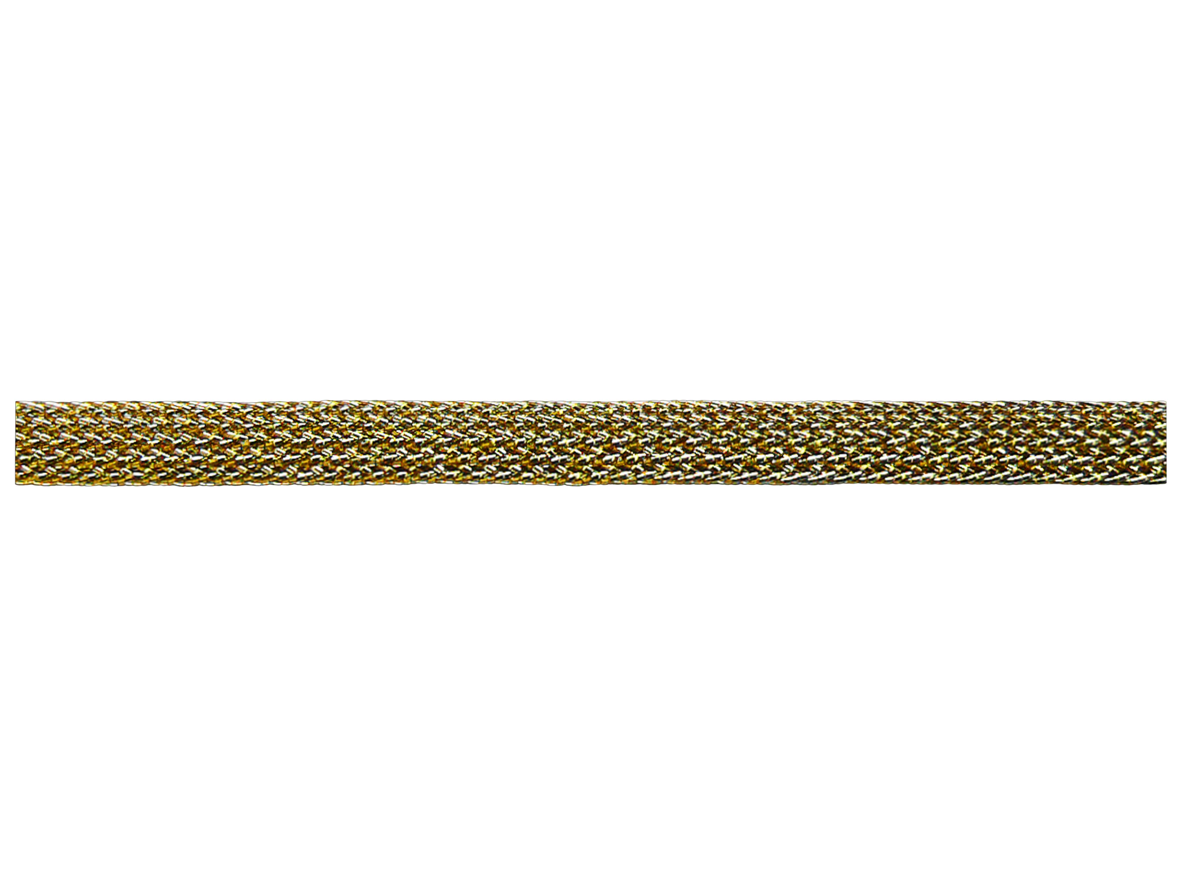 Hohllitze in acciaio inossidabile, foglio intrecciato 452 oro 4 mm Hohllitze in acciaio inossidabile, foglio intrecciato 452 oro 4 mm