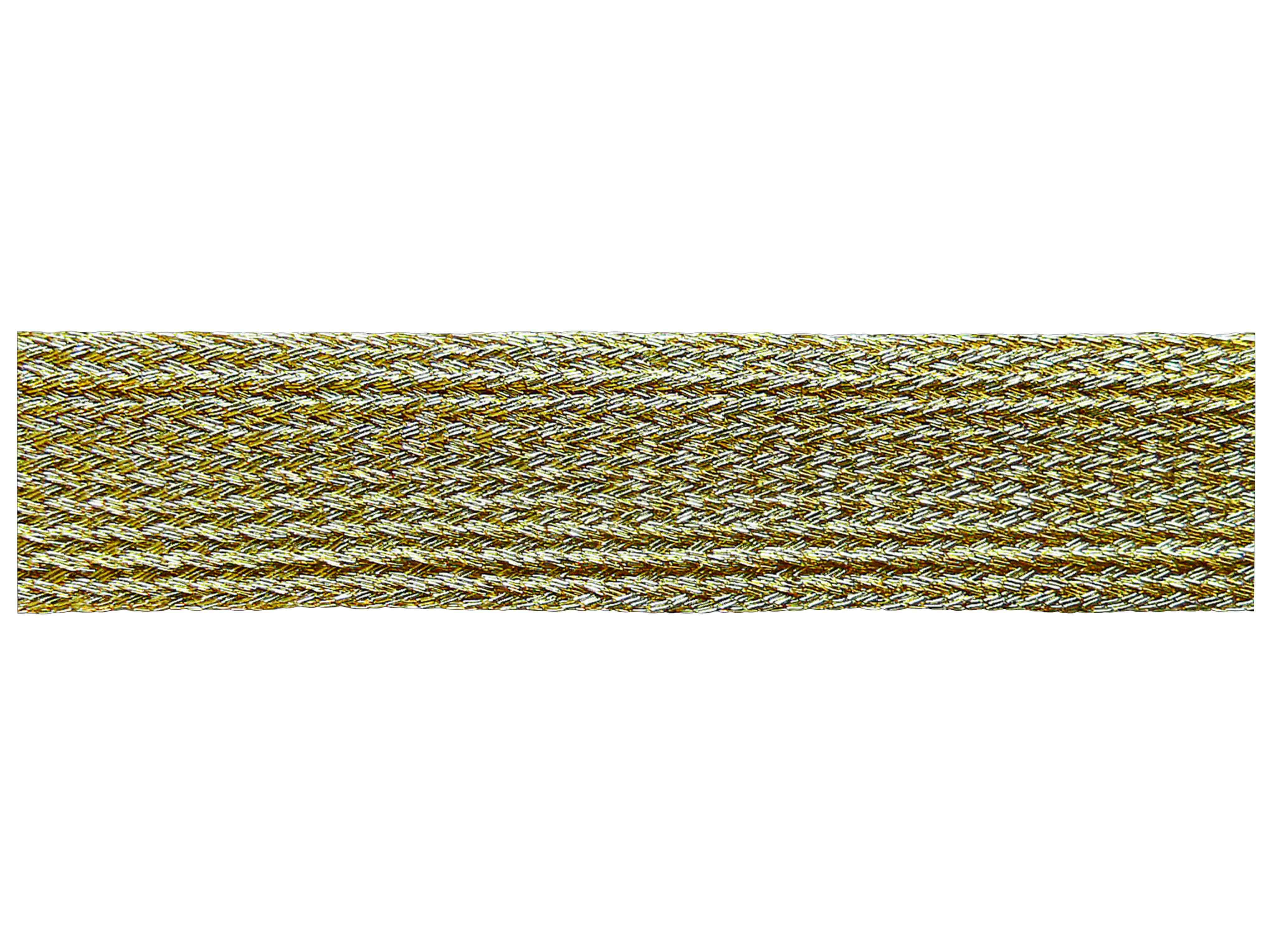 Hohllitze in acciaio inossidabile Foliengespinst 460 oro 12 mm Hohllitze in acciaio inossidabile Foliengespinst 460 oro 12 mm