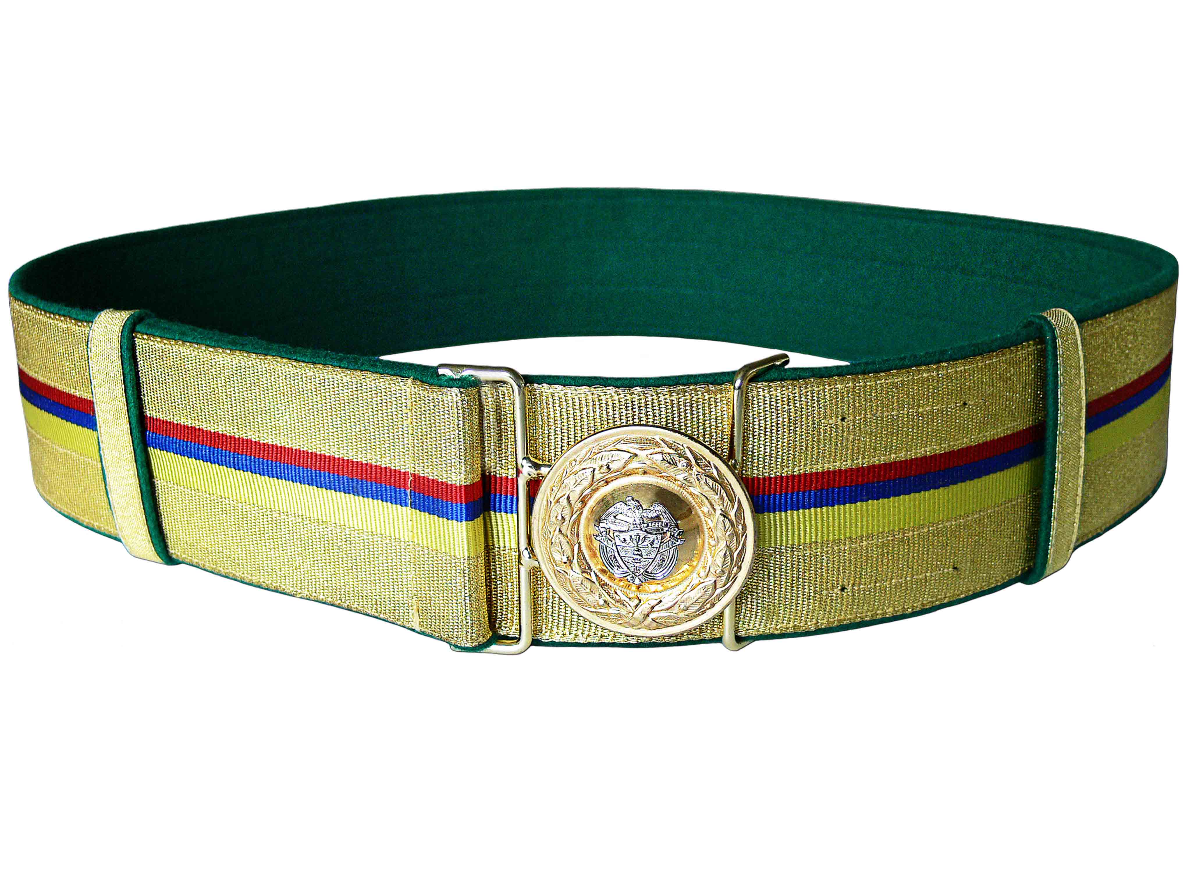 CTM Fibbia Per Cintura Ovale Con Stampa Floreale – Metallo Leggero Taglia Unica – Per Cinture Fino A 3,8 Cm – Argento E Oro