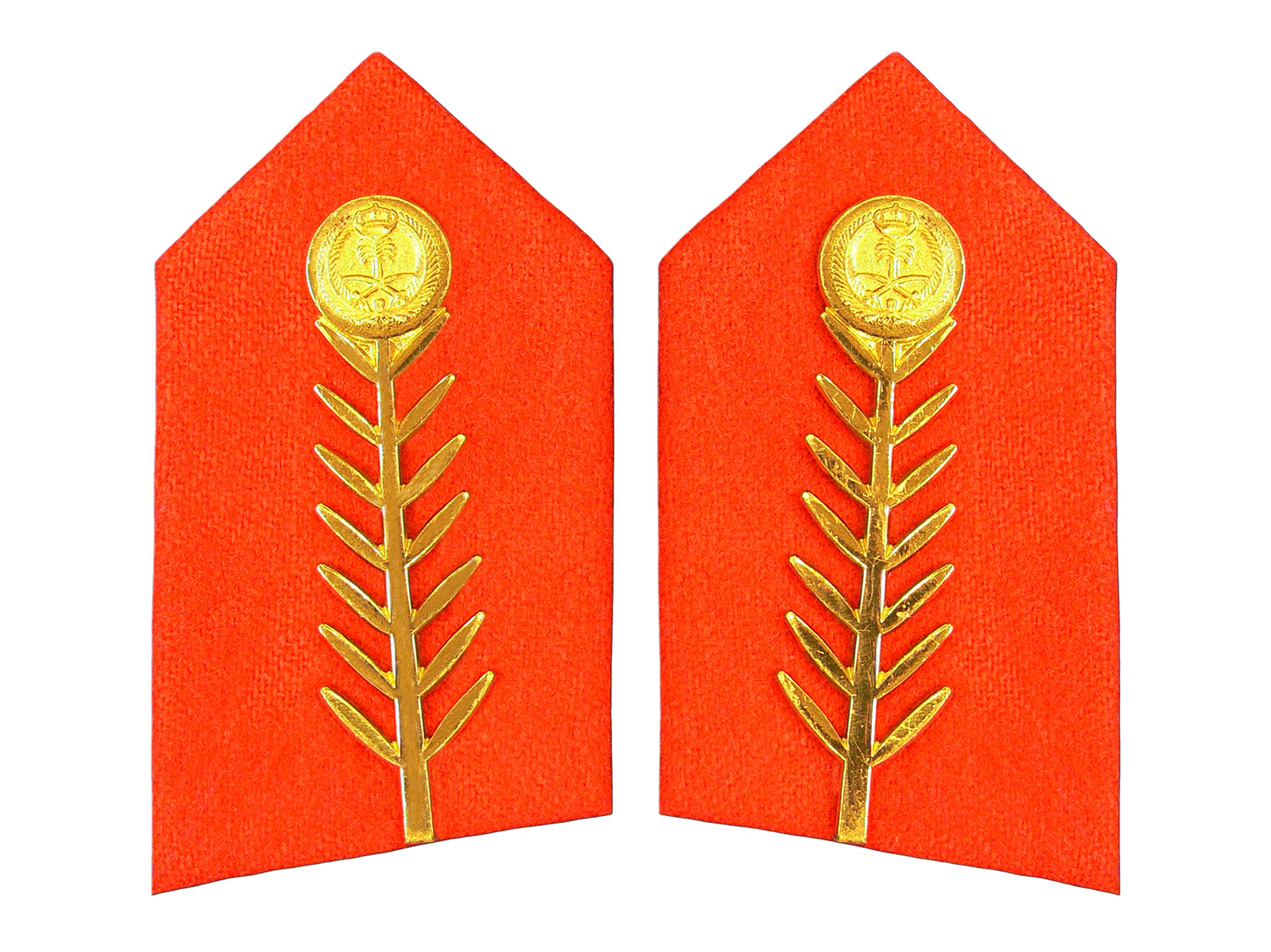 Stoff orange mit Metallauflage goldfarbig