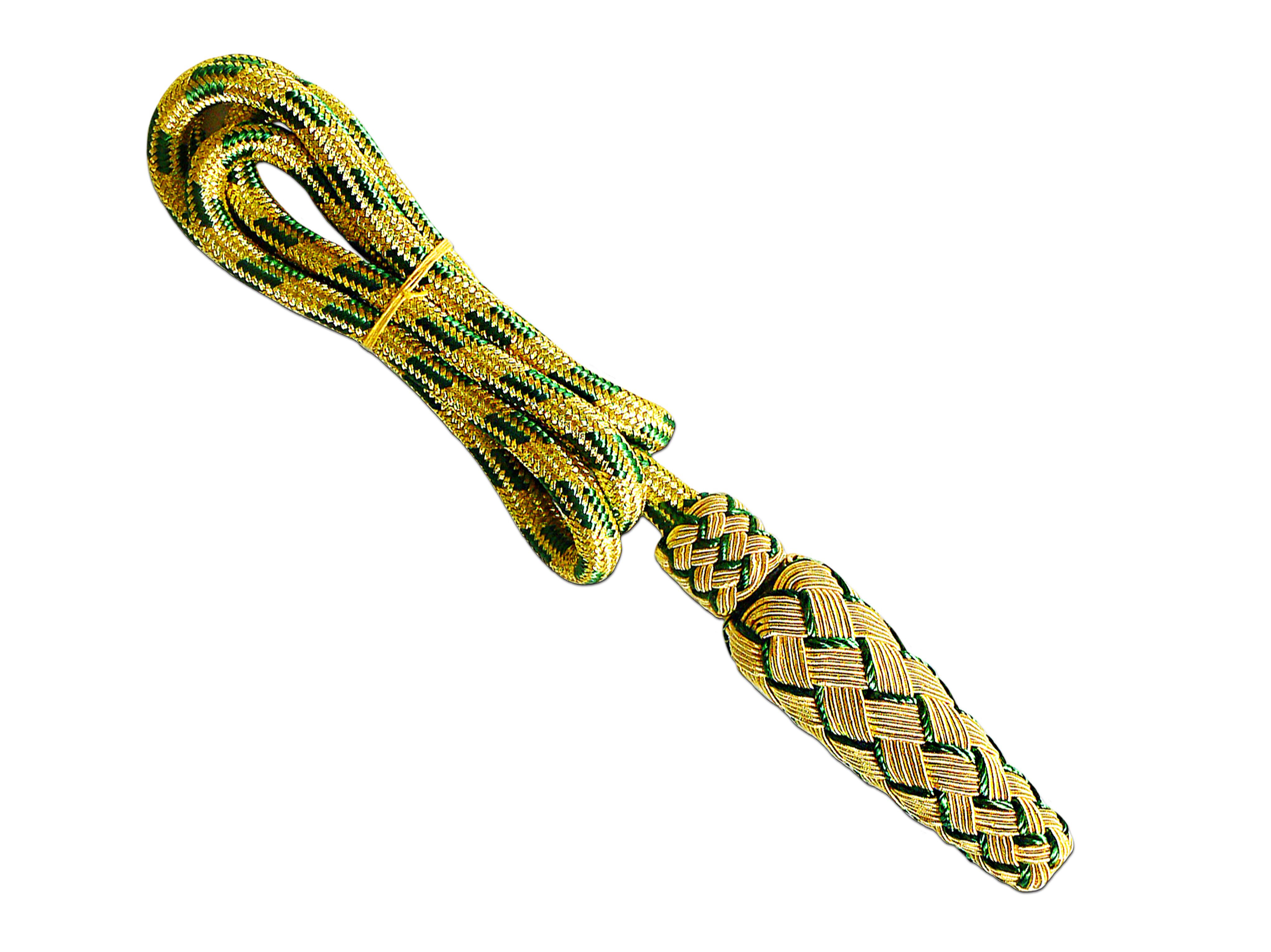 Portepee gold- und grünfarbig Portepee gold- und grünfarbig