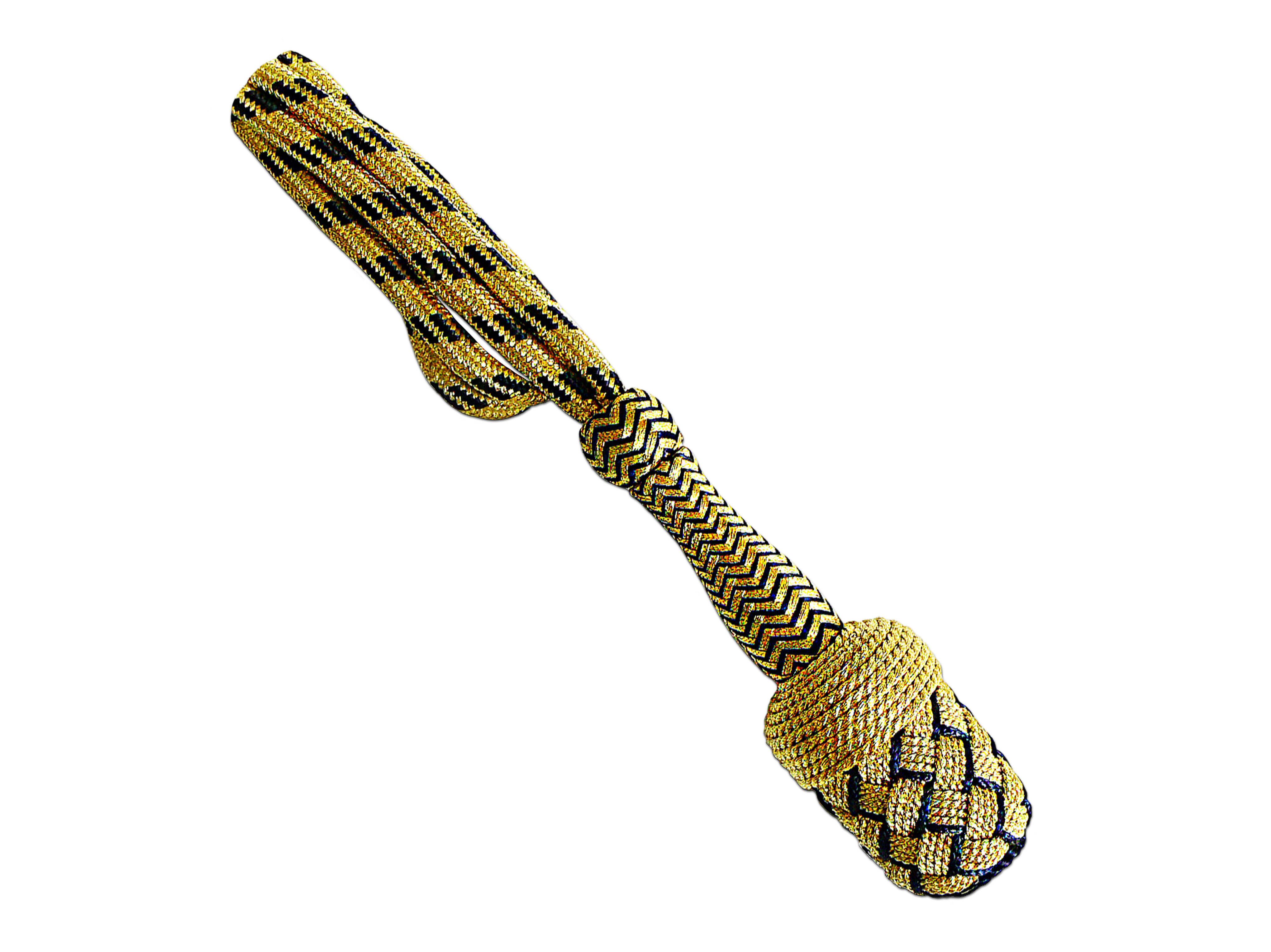 Portepee mit Kordel gold- und schwarzfarbig Portepee mit Kordel gold- und schwarzfarbig