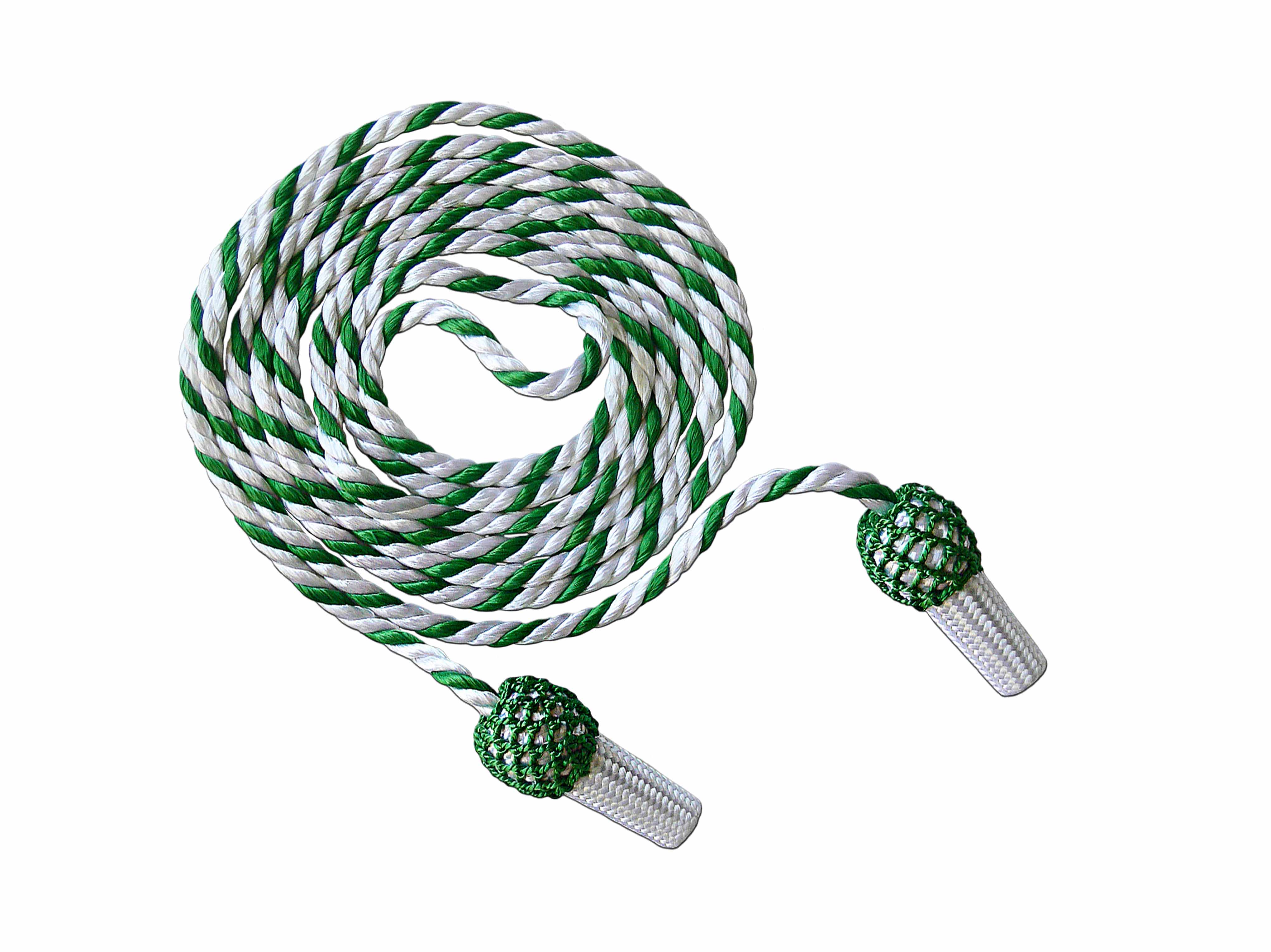 Hutschnur 1-34-510-800-1150 Kunstseide reinweiß und grün