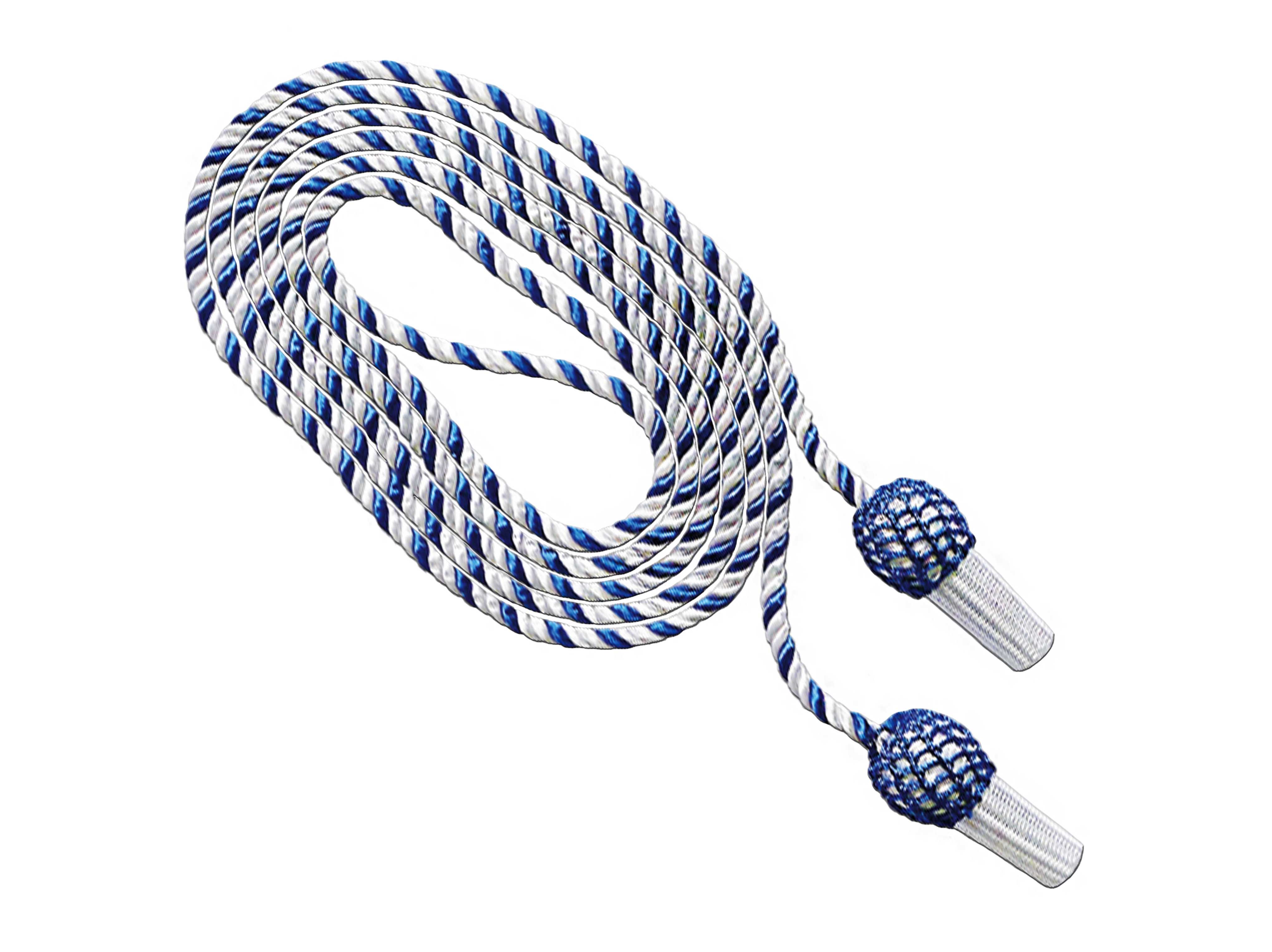 Hutschnur 1-34-510-800-1252 Kunstseide reinweiß und kornblau