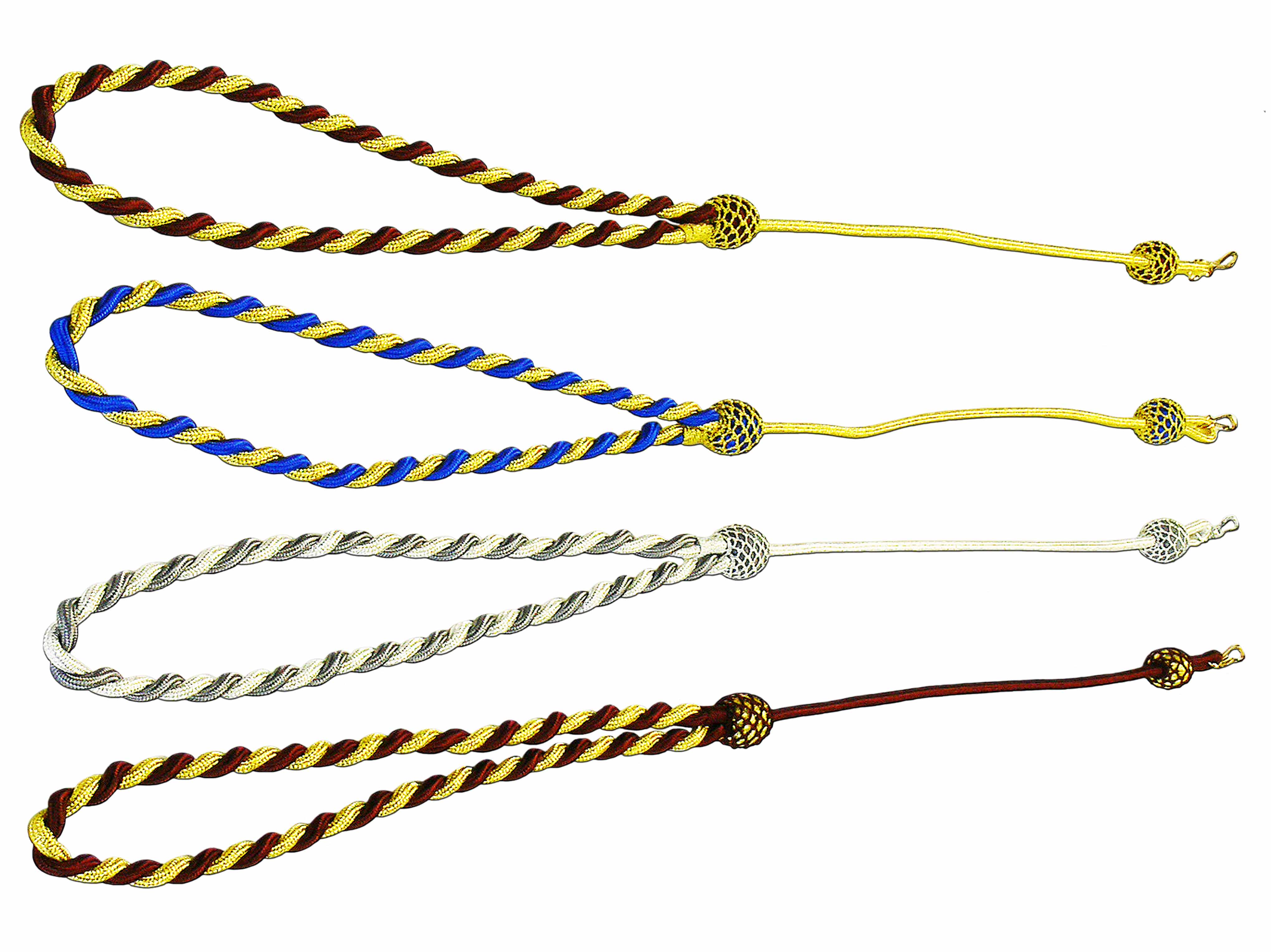 Pfeifenschnüre zweifarbig