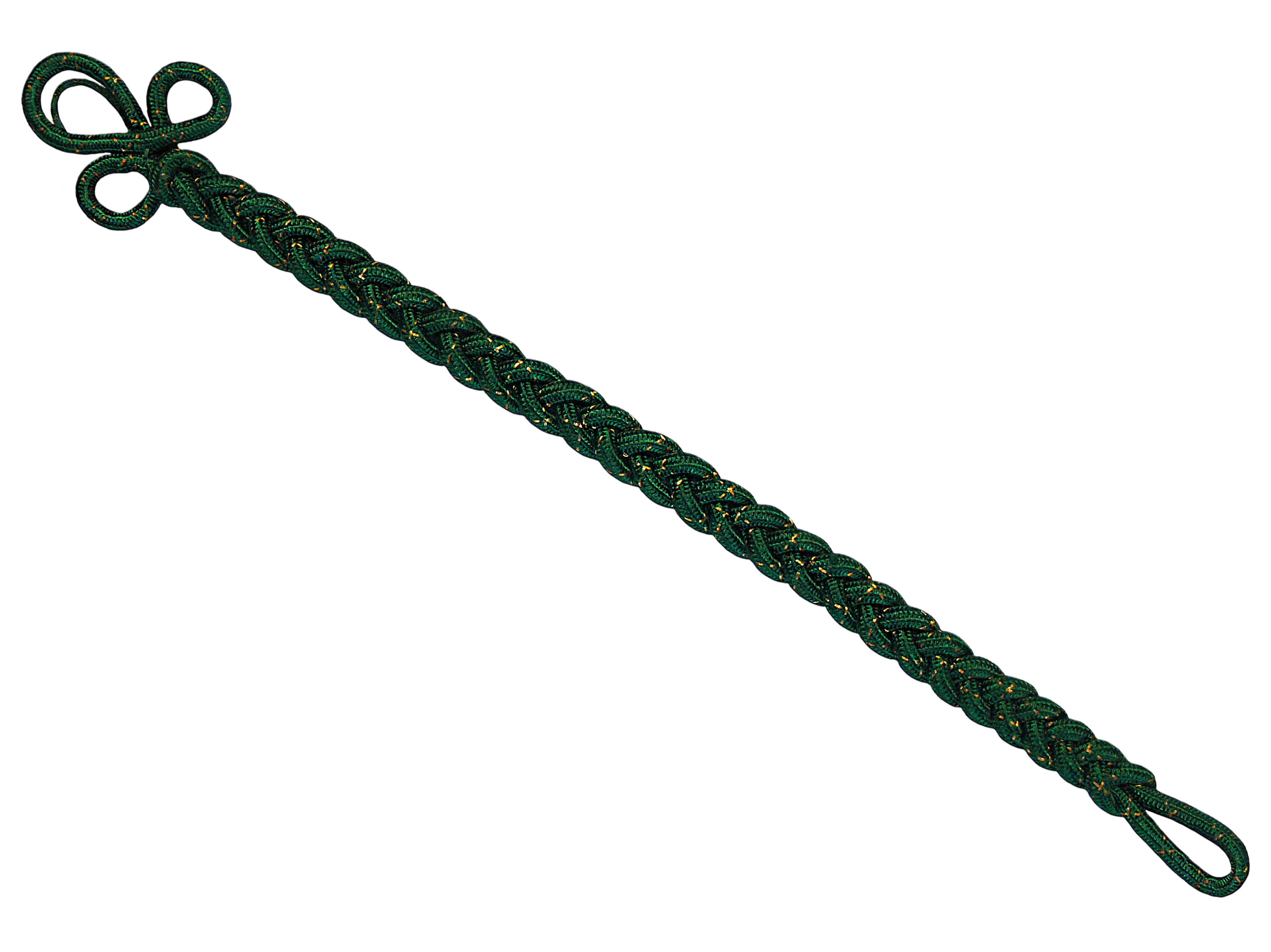Schützenschnur mit Kleeblattverschluss 1-58-003-600-1502 schützengrün und gold National