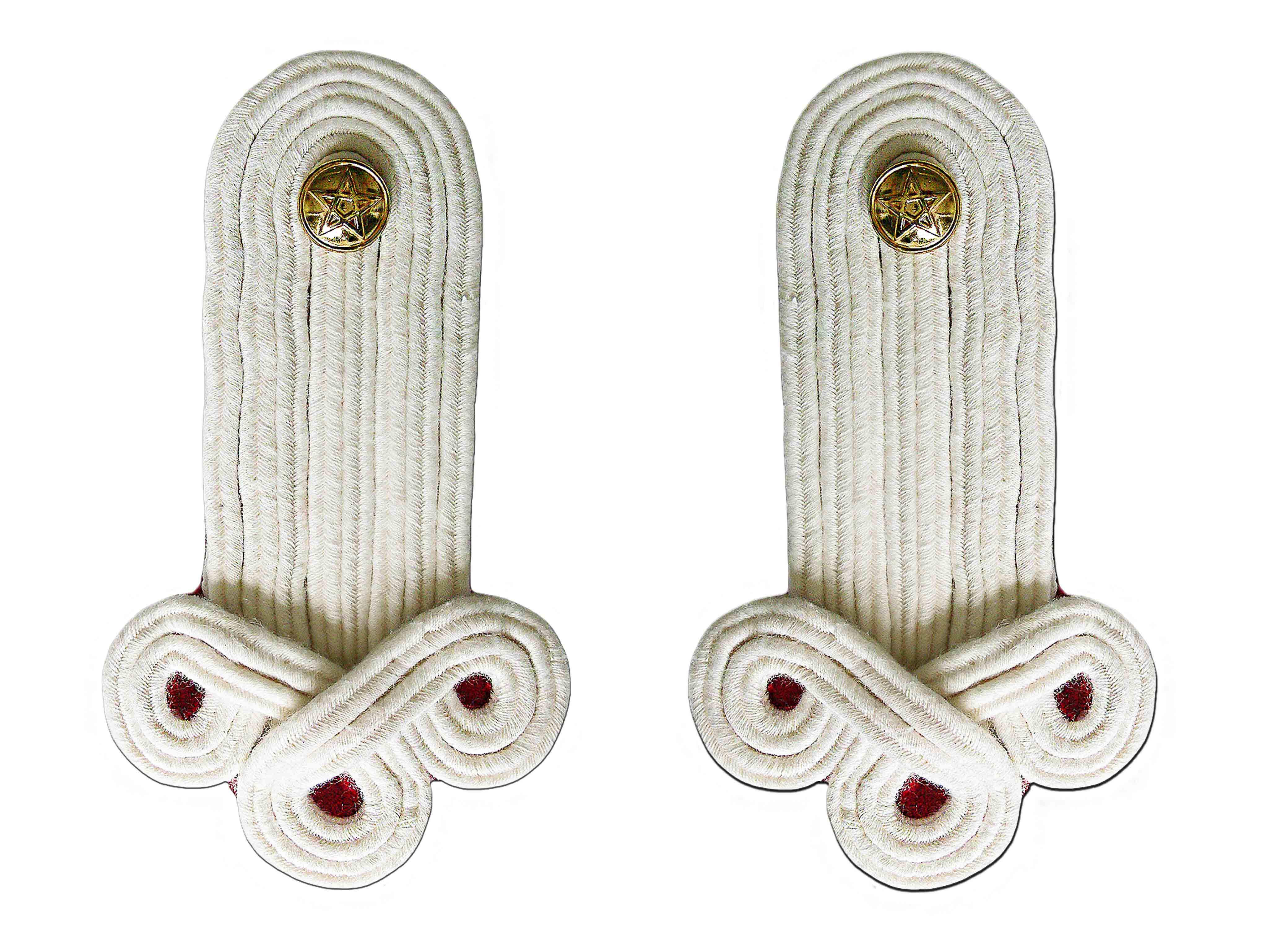 Marokko Kleeblattgeflechte auf Filz rot