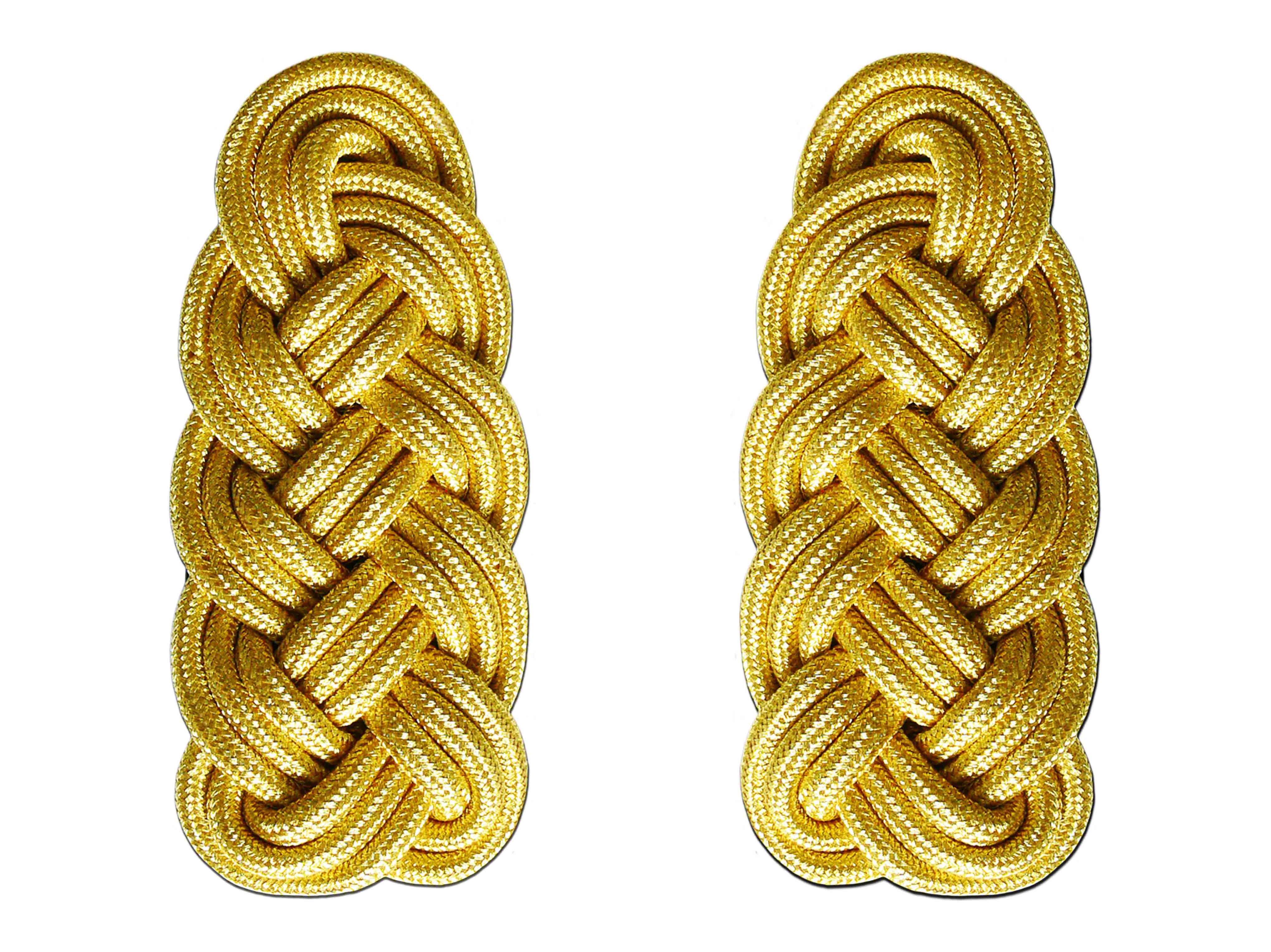 Schultergeflechte goldfarbig