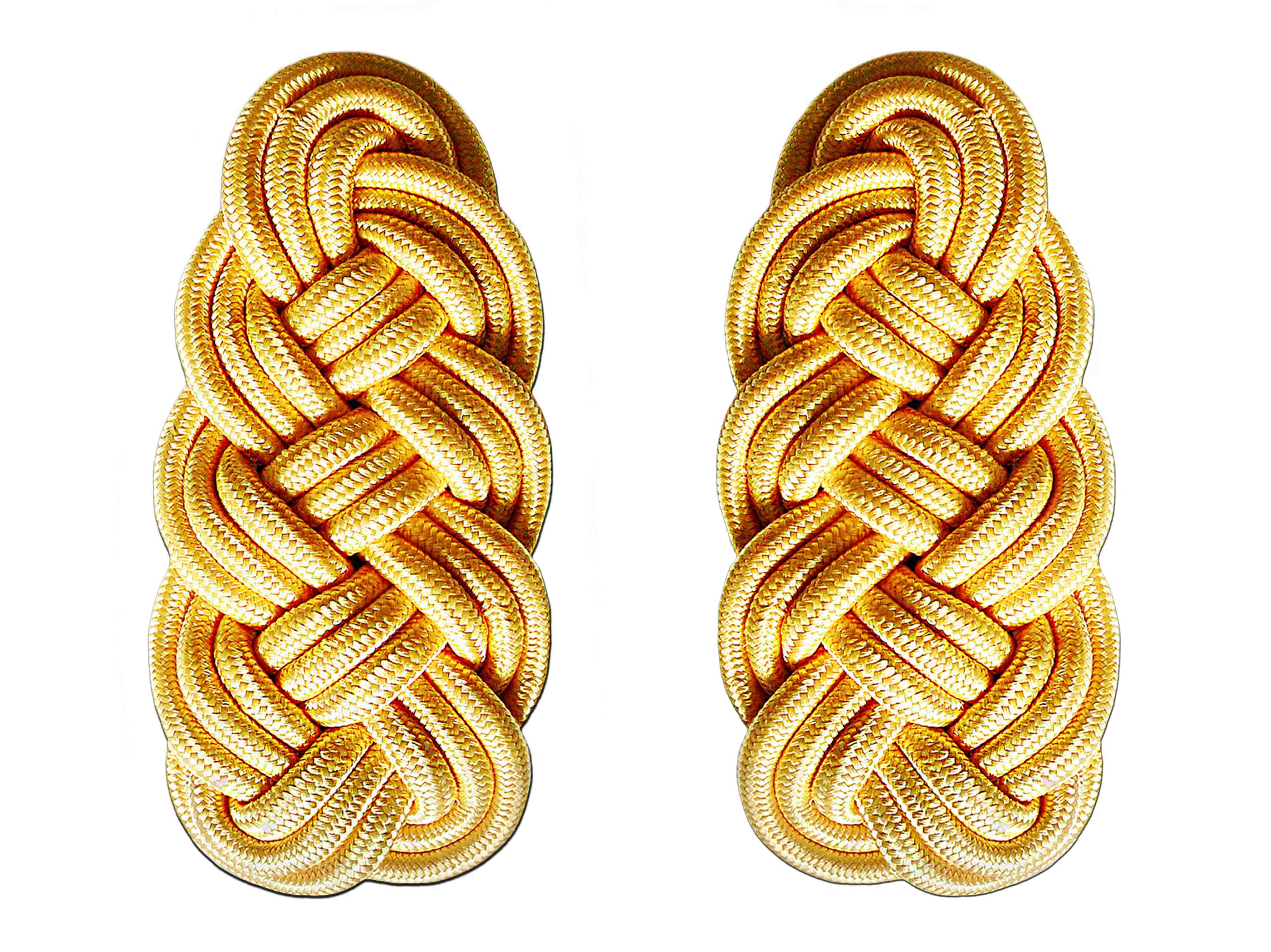 Schultergeflechte orangegoldfarbig