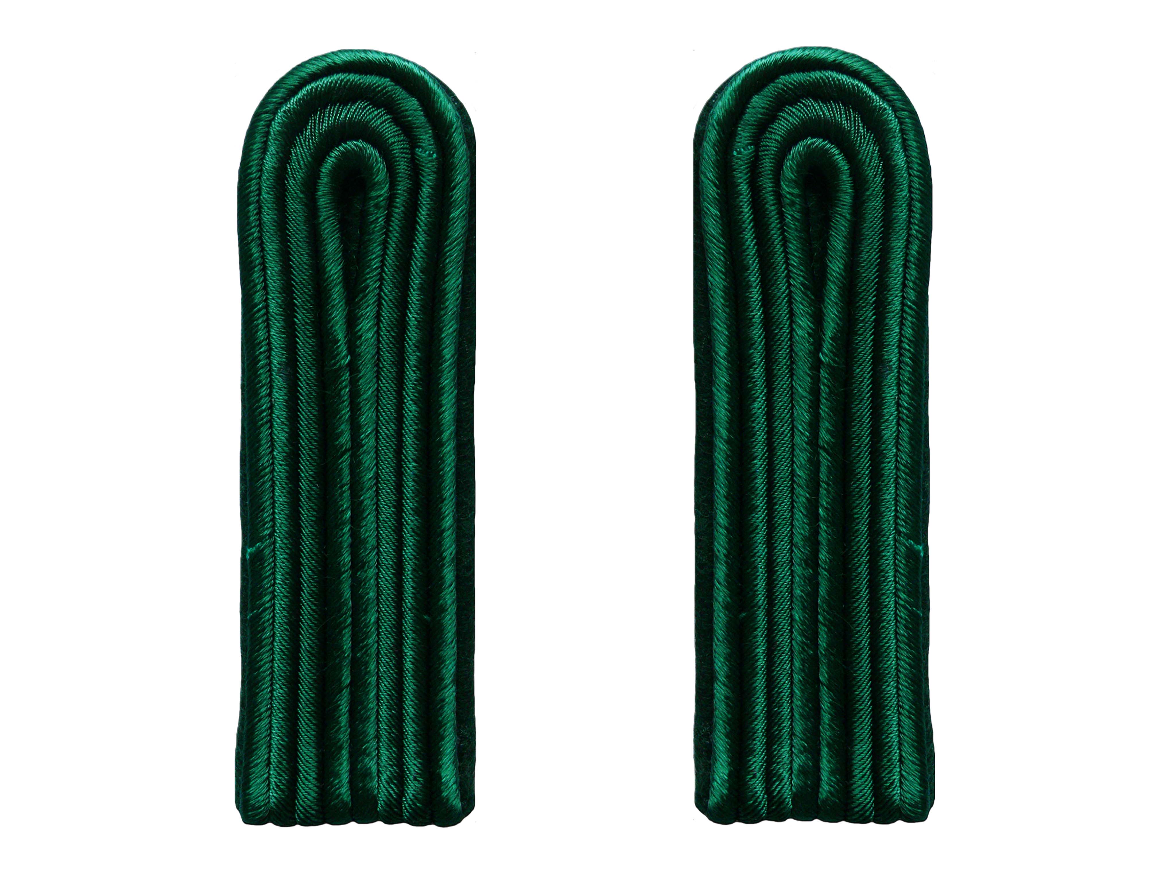 Schulterstücke 4-streifig, grün auf grün Filz 1-41-004-830-1155-0128