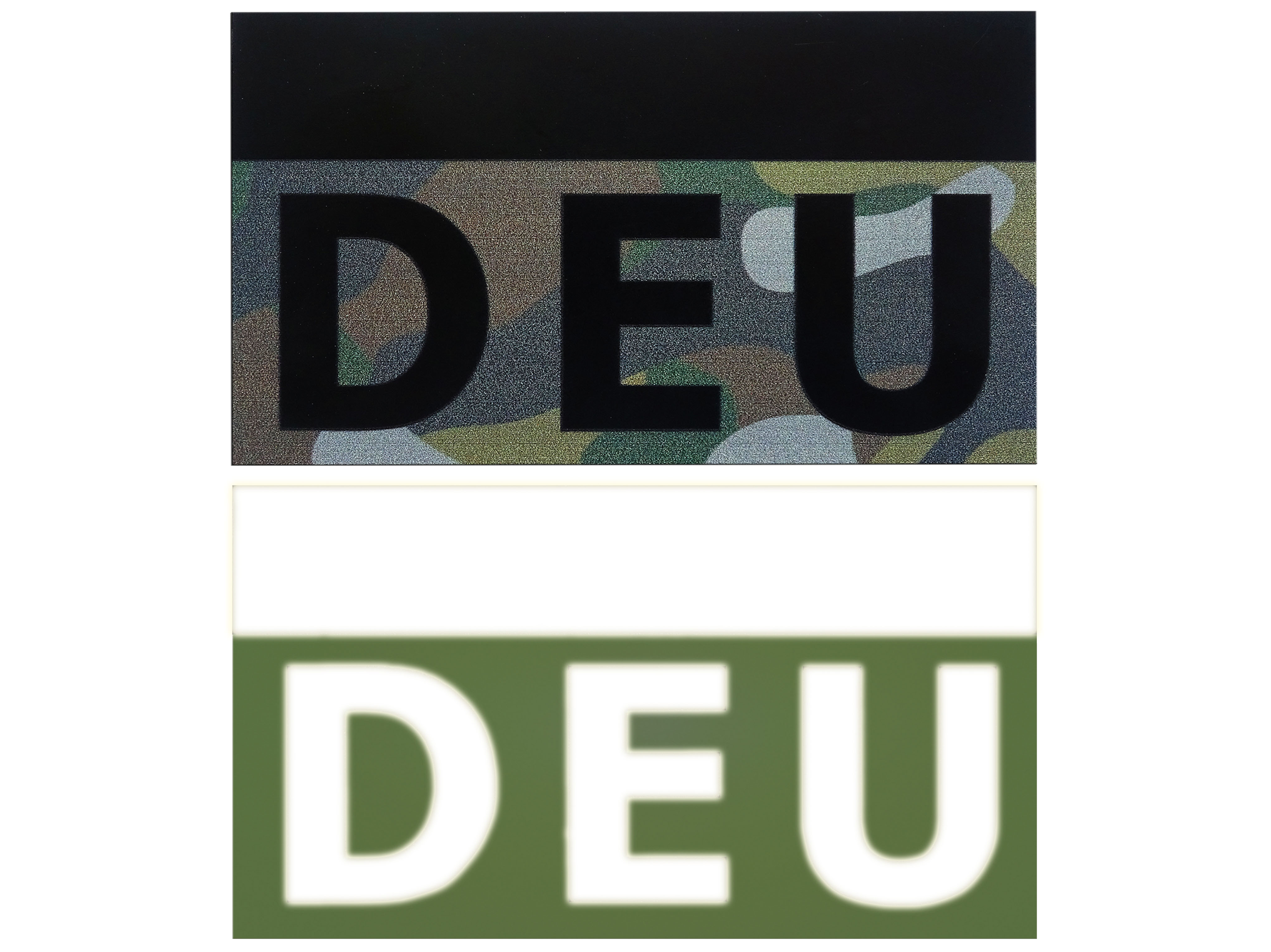 Distintivo della Germania vista di giorno e di notte Distintivo della Germania vista di giorno e di notte