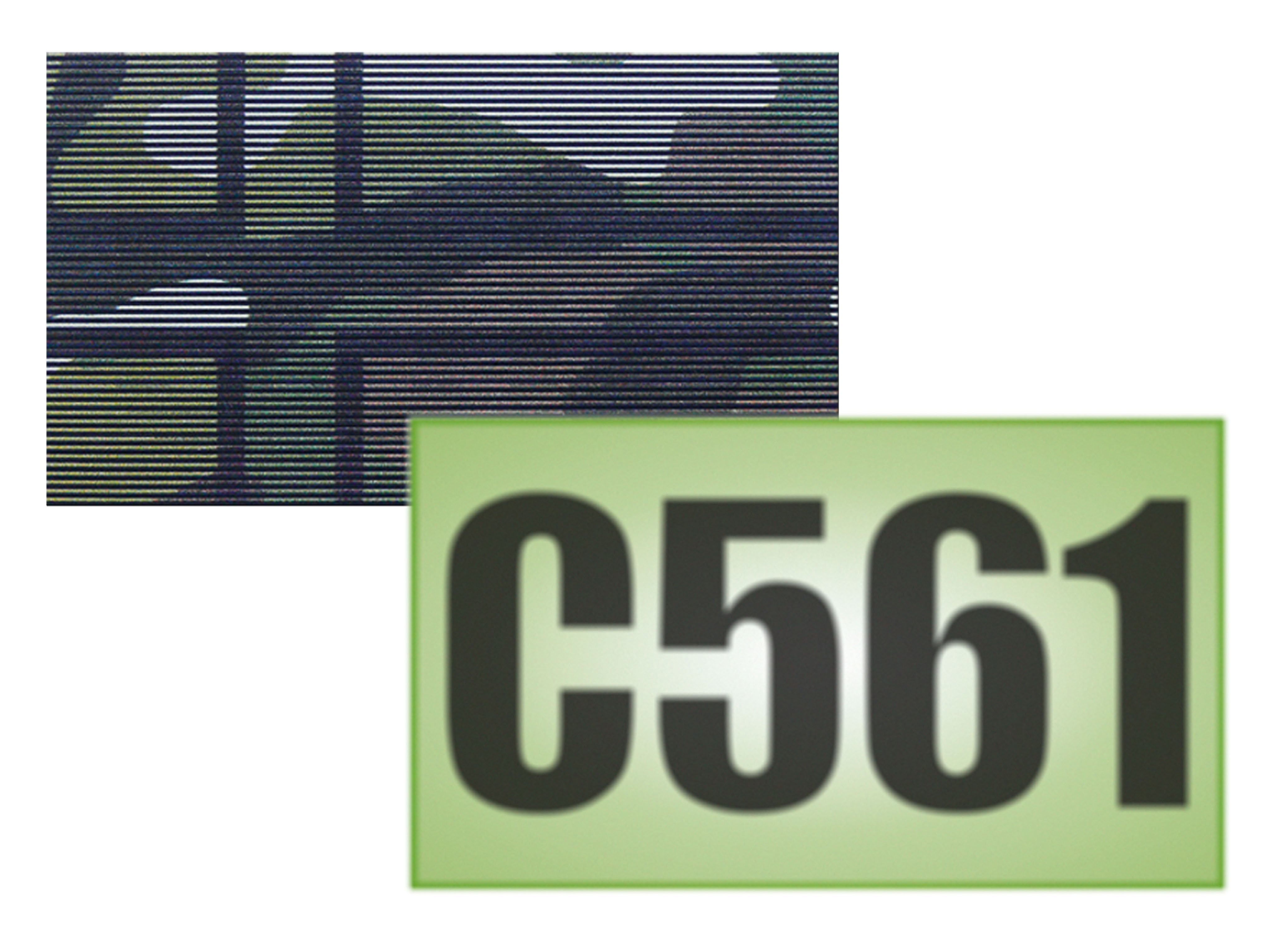 Insegna mimetica vista di giorno e di notte Insegna mimetica vista di giorno e di notte