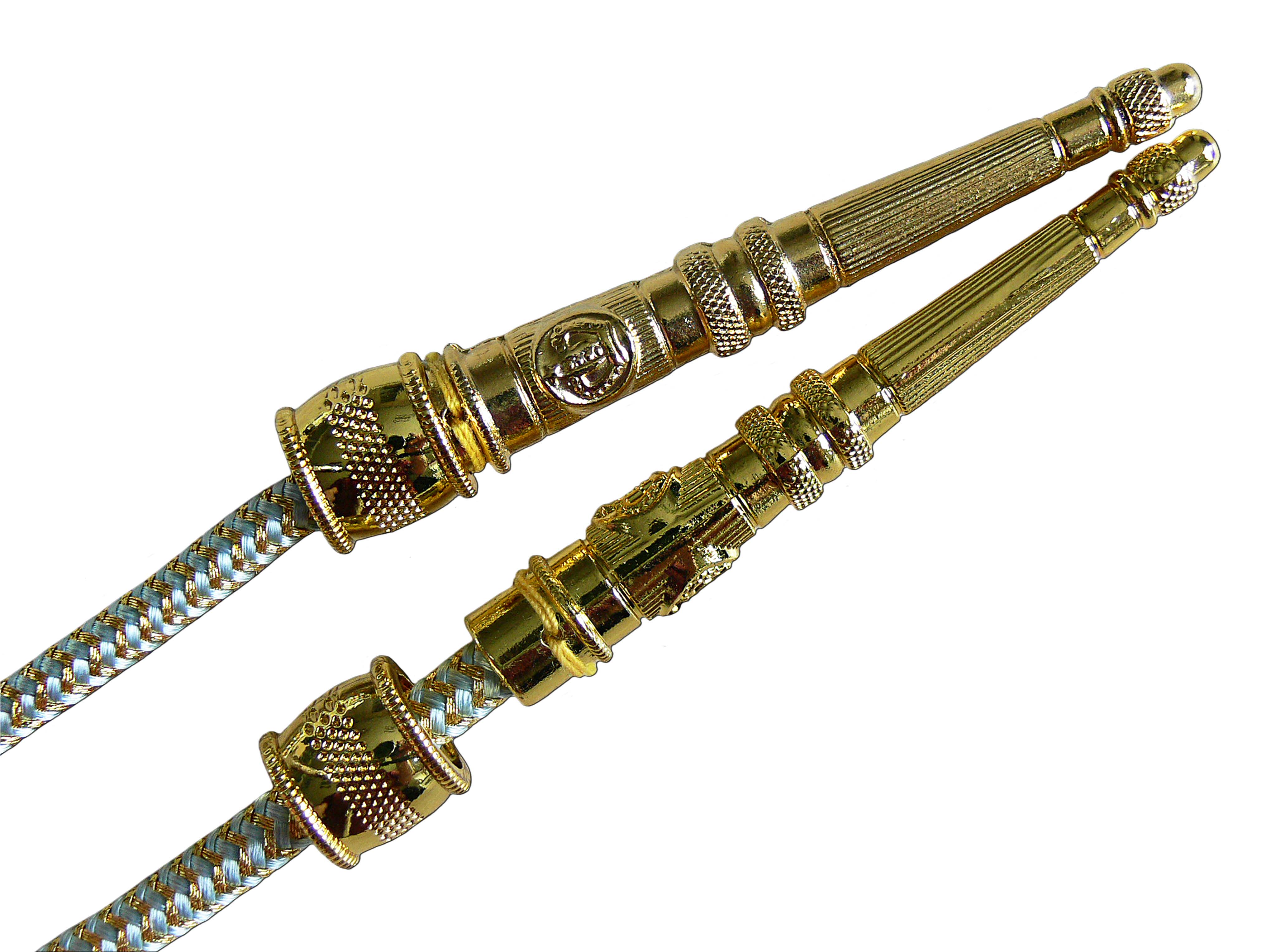 Punte della corda dentata dorate