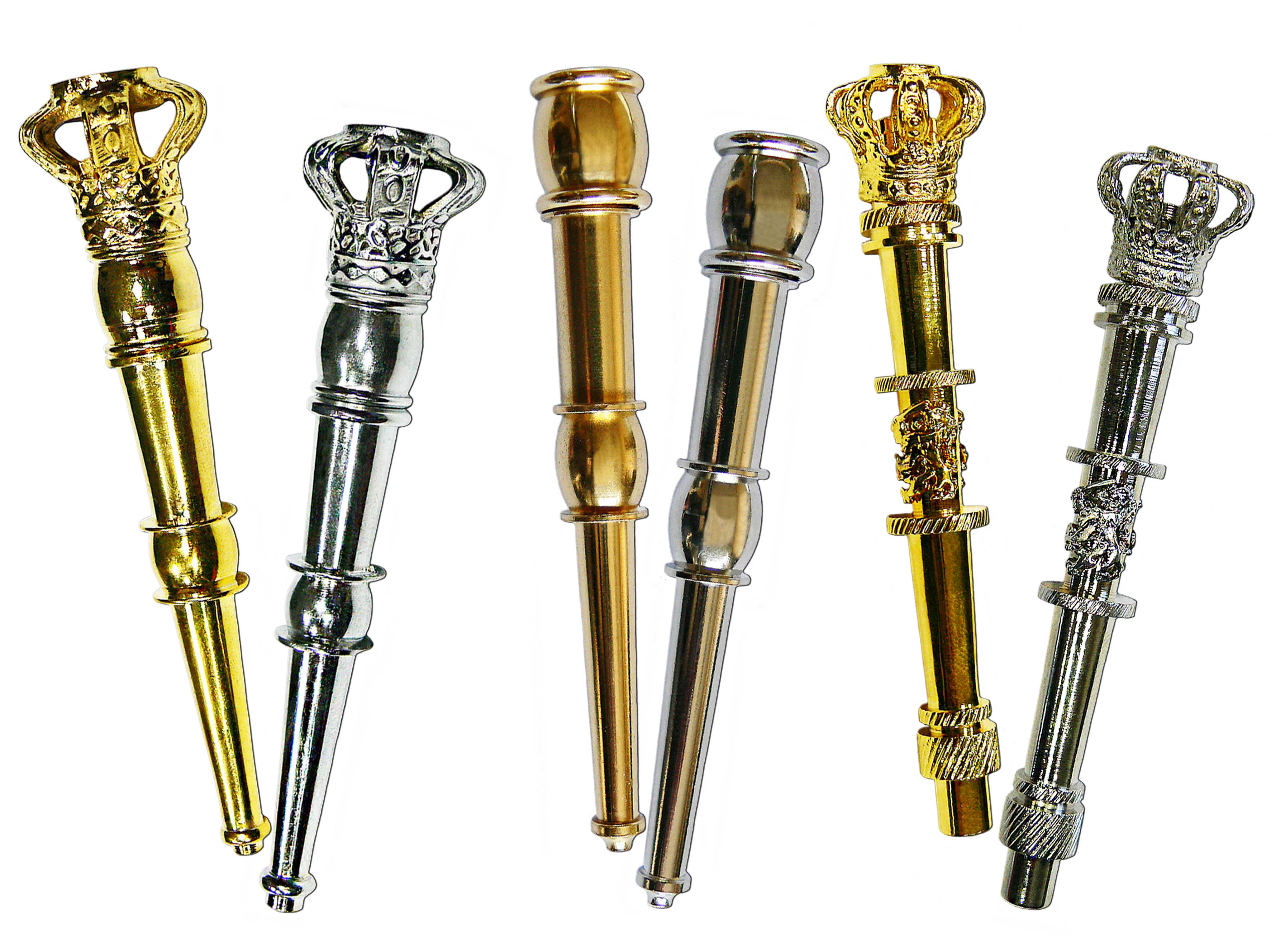 Penne per lacci d'oro e argento