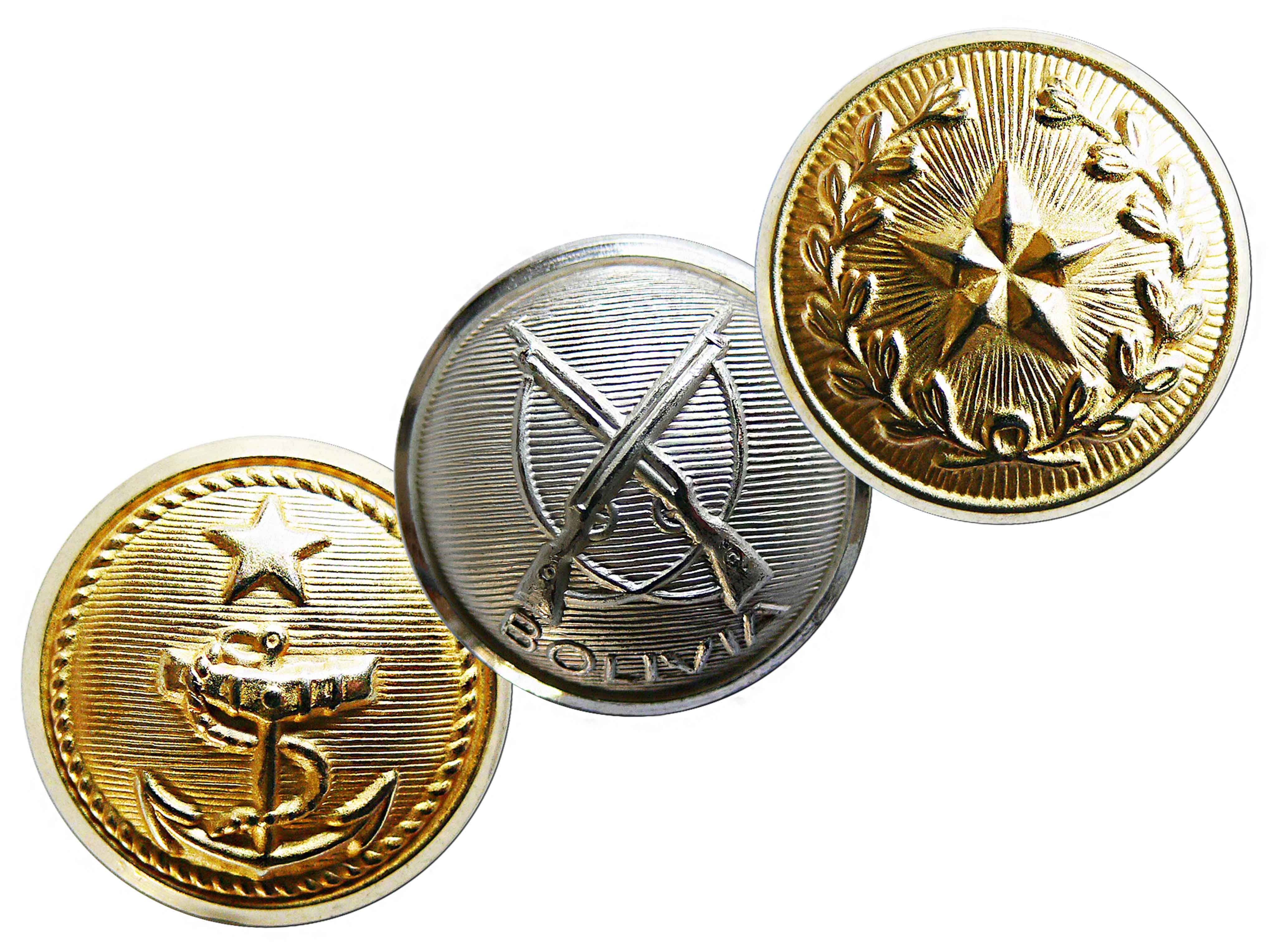 Pulsanti in metallo Militari Bolivia